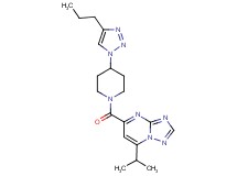 7-isopropyl-5-{[4-(4-propyl-1H-1,2,3-triazol-1-yl)piperidin-1-yl]carbonyl}[1,2,4]triazolo[1,5-a]pyrimidine