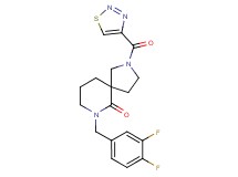 7-(3,4-difluorobenzyl)-2-(1,2,3-thiadiazol-4-ylcarbonyl)-2,7-diazaspiro[4.5]decan-6-one