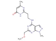 2-(2-{[6-(methoxymethyl)-1-methyl-1H-pyrazolo[3,4-d]pyrimidin-4-yl]amino}ethyl)-6-methyl-4(3H)-pyrimidinone