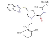 (4S)-4-(1H-benzimidazol-2-ylthio)-N-isopropyl-1-[2-(2,6,6-trimethyl-1-cyclohexen-1-yl)ethyl]-L-prolinamide