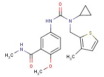 5-[({cyclopropyl[(3-methyl-2-thienyl)methyl]amino}carbonyl)amino]-2-methoxy-N-methylbenzamide