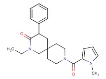 2-ethyl-9-[(1-methyl-1H-pyrrol-2-yl)carbonyl]-4-phenyl-2,9-diazaspiro[5.5]undecan-3-one