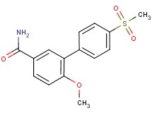 6-methoxy-4'-(methylsulfonyl)biphenyl-3-carboxamide