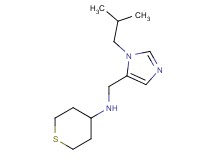 N-[(1-isobutyl-1H-imidazol-5-yl)methyl]tetrahydro-2H-thiopyran-4-amine