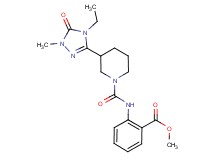 methyl 2-({[3-(4-ethyl-1-methyl-5-oxo-4,5-dihydro-1H-1,2,4-triazol-3-yl)piperidin-1-yl]carbonyl}amino)benzoate