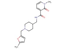 1-methyl-N-({1-[(5-methyl-2-furyl)methyl]piperidin-4-yl}methyl)-2-oxo-1,2-dihydropyridine-3-carboxamide