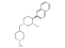 (3S*,4S*)-1-[(1-methylpiperidin-4-yl)methyl]-4-(2-naphthyl)piperidin-3-ol