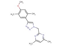 2-{[4-(4-methoxy-2,5-dimethylphenyl)-1H-1,2,3-triazol-1-yl]methyl}-4,6-dimethylpyrimidine