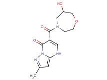 6-[(6-hydroxy-1,4-oxazepan-4-yl)carbonyl]-2-methylpyrazolo[1,5-a]pyrimidin-7(4H)-one