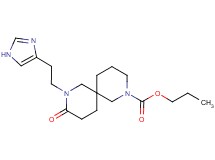 propyl 8-[2-(1H-imidazol-4-yl)ethyl]-9-oxo-2,8-diazaspiro[5.5]undecane-2-carboxylate