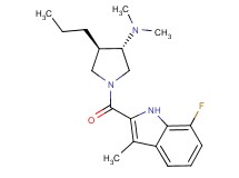 (3S*,4R*)-1-[(7-fluoro-3-methyl-1H-indol-2-yl)carbonyl]-N,N-dimethyl-4-propyl-3-pyrrolidinamine