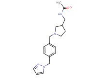 N-({1-[4-(1H-pyrazol-1-ylmethyl)benzyl]pyrrolidin-3-yl}methyl)acetamide