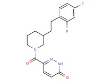6-({3-[2-(2,4-difluorophenyl)ethyl]-1-piperidinyl}carbonyl)-3(2H)-pyridazinone