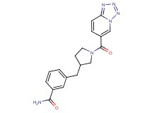 3-{[1-(tetrazolo[1,5-a]pyridin-6-ylcarbonyl)-3-pyrrolidinyl]methyl}benzamide