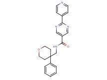 N-[(4-phenyltetrahydro-2H-pyran-4-yl)methyl]-2-(4-pyridinyl)-5-pyrimidinecarboxamide