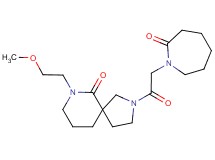 7-(2-methoxyethyl)-2-[(2-oxoazepan-1-yl)acetyl]-2,7-diazaspiro[4.5]decan-6-one