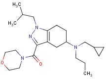 N-(cyclopropylmethyl)-1-isobutyl-3-(4-morpholinylcarbonyl)-N-propyl-4,5,6,7-tetrahydro-1H-indazol-5-amine