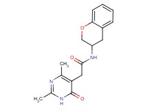 N-(3,4-dihydro-2H-chromen-3-yl)-2-(2,4-dimethyl-6-oxo-1,6-dihydropyrimidin-5-yl)acetamide