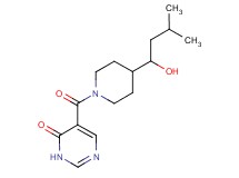 5-{[4-(1-hydroxy-3-methylbutyl)-1-piperidinyl]carbonyl}-4(3H)-pyrimidinone