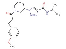 N-isopropyl-1-{1-[3-(3-methoxyphenyl)propanoyl]-3-piperidinyl}-1H-1,2,3-triazole-4-carboxamide