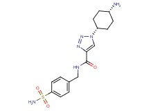 1-(cis-4-aminocyclohexyl)-N-[4-(aminosulfonyl)benzyl]-1H-1,2,3-triazole-4-carboxamide
