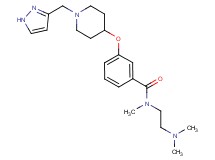 N-[2-(dimethylamino)ethyl]-N-methyl-3-{[1-(1H-pyrazol-3-ylmethyl)-4-piperidinyl]oxy}benzamide