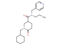 1-(cyclohexylmethyl)-6-oxo-N-propyl-N-(4-pyridinylmethyl)-3-piperidinecarboxamide