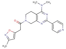N,N-dimethyl-7-[(3-methyl-5-isoxazolyl)acetyl]-2-(4-pyridinyl)-5,6,7,8-tetrahydropyrido[3,4-d]pyrimidin-4-amine