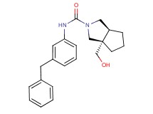 (3aS*,6aS*)-N-(3-benzylphenyl)-3a-(hydroxymethyl)hexahydrocyclopenta[c]pyrrole-2(1H)-carboxamide