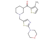 (3-methyl-2-thienyl)(1-{[2-(4-morpholinyl)-1,3-thiazol-5-yl]methyl}-3-piperidinyl)methanone