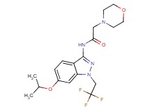 N-[6-isopropoxy-1-(2,2,2-trifluoroethyl)-1H-indazol-3-yl]-2-morpholin-4-ylacetamide