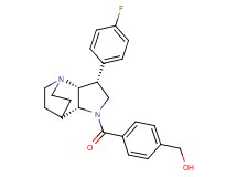(4-{[(3R*,3aR*,7aR*)-3-(4-fluorophenyl)hexahydro-4,7-ethanopyrrolo[3,2-b]pyridin-1(2H)-yl]carbonyl}phenyl)methanol