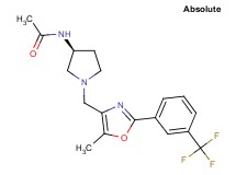 N-[(3S)-1-({5-methyl-2-[3-(trifluoromethyl)phenyl]-1,3-oxazol-4-yl}methyl)pyrrolidin-3-yl]acetamide