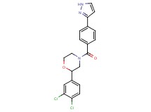 2-(3,4-dichlorophenyl)-4-[4-(1H-pyrazol-3-yl)benzoyl]morpholine