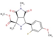 methyl (1R*,3S*,3aR*,6aS*)-3-(2-fluoro-4-methoxyphenyl)-1,5-dimethyl-4,6-dioxooctahydropyrrolo[3,4-c]pyrrole-1-carboxylate