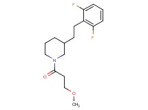 3-[2-(2,6-difluorophenyl)ethyl]-1-(3-methoxypropanoyl)piperidine