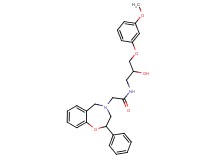 N-[2-hydroxy-3-(3-methoxyphenoxy)propyl]-2-(2-phenyl-2,3-dihydro-1,4-benzoxazepin-4(5H)-yl)acetamide