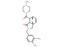 (3aR*,6S*)-2-(3,4-dimethylbenzyl)-7-[(4-methylpiperazin-1-yl)carbonyl]-2,3,7,7a-tetrahydro-3a,6-epoxyisoindol-1(6H)-one