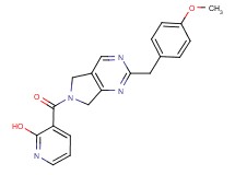 3-{[2-(4-methoxybenzyl)-5,7-dihydro-6H-pyrrolo[3,4-d]pyrimidin-6-yl]carbonyl}pyridin-2-ol
