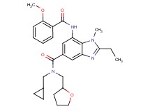 N-(cyclopropylmethyl)-2-ethyl-7-[(2-methoxybenzoyl)amino]-1-methyl-N-(tetrahydro-2-furanylmethyl)-1H-benzimidazole-5-carboxamide