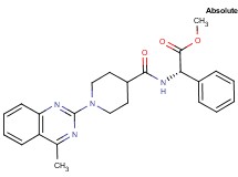 methyl (2S)-({[1-(4-methyl-2-quinazolinyl)-4-piperidinyl]carbonyl}amino)(phenyl)acetate
