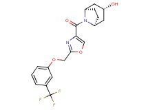 (3-endo)-8-[(2-{[3-(trifluoromethyl)phenoxy]methyl}-1,3-oxazol-4-yl)carbonyl]-8-azabicyclo[3.2.1]octan-3-ol