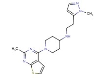 N-[2-(1-methyl-1H-pyrazol-5-yl)ethyl]-1-(2-methylthieno[2,3-d]pyrimidin-4-yl)piperidin-4-amine