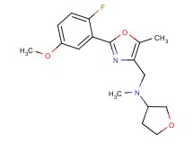 N-{[2-(2-fluoro-5-methoxyphenyl)-5-methyl-1,3-oxazol-4-yl]methyl}-N-methyltetrahydro-3-furanamine