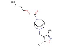 (1S*,5R*)-6-(butoxyacetyl)-3-[(3,5-dimethyl-4-isoxazolyl)methyl]-3,6-diazabicyclo[3.2.2]nonane