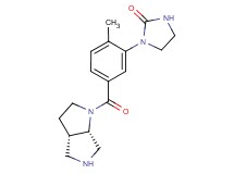 1-{5-[rel-(3aS,6aS)-hexahydropyrrolo[3,4-b]pyrrol-1(2H)-ylcarbonyl]-2-methylphenyl}-2-imidazolidinone hydrochloride