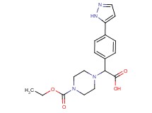 [4-(ethoxycarbonyl)piperazin-1-yl][4-(1H-pyrazol-5-yl)phenyl]acetic acid
