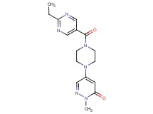 5-{4-[(2-ethyl-5-pyrimidinyl)carbonyl]-1-piperazinyl}-2-methyl-3(2H)-pyridazinone