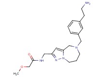 N-({5-[3-(2-aminoethyl)benzyl]-5,6,7,8-tetrahydro-4H-pyrazolo[1,5-a][1,4]diazepin-2-yl}methyl)-2-methoxyacetamide