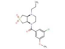 (4aS*,7aR*)-1-(3-chloro-5-methoxybenzoyl)-4-propyloctahydrothieno[3,4-b]pyrazine 6,6-dioxide